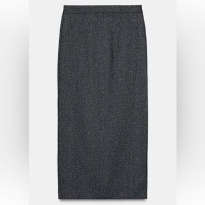 Elegant Heather Gray Women's Skirt
A line midi